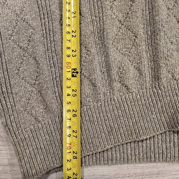 OSCAR DE LA RENTA Cotton Knit Cardigan Button Up Natural Sweater Men’s XL. - Picture 13 of 13